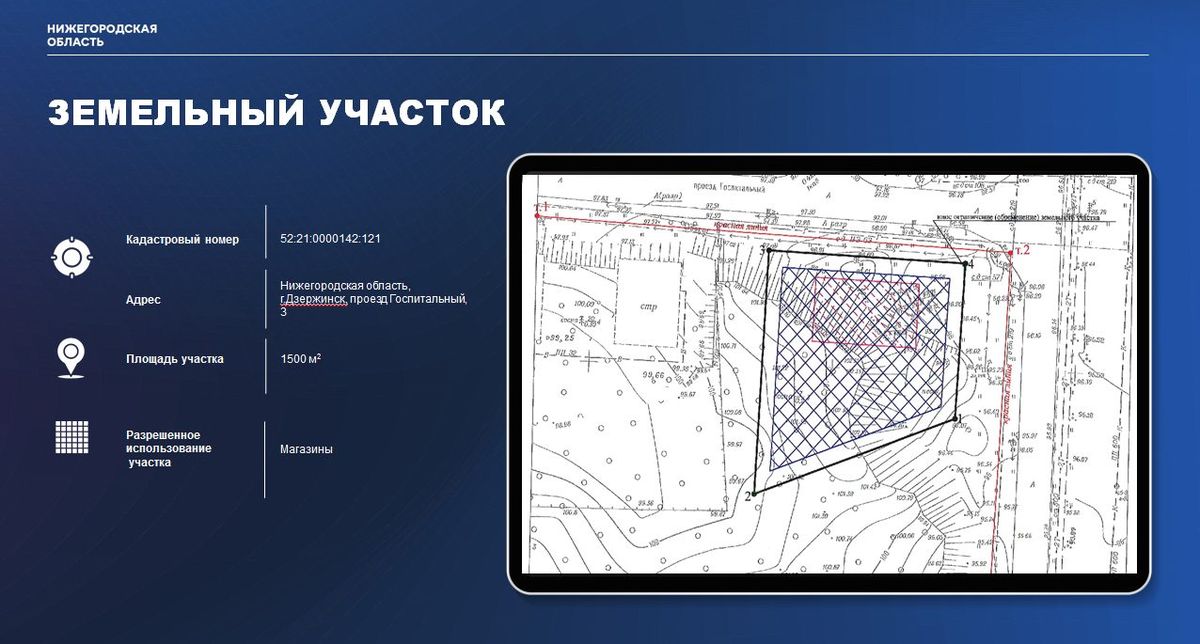 Аренда участка 15 сот. под магазин — обл. Нижегородская