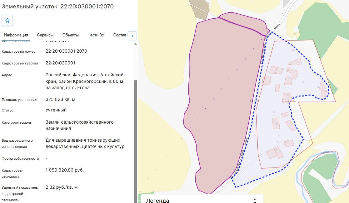 Аренда участка 37,58 га под сельхоз — Алтайский край