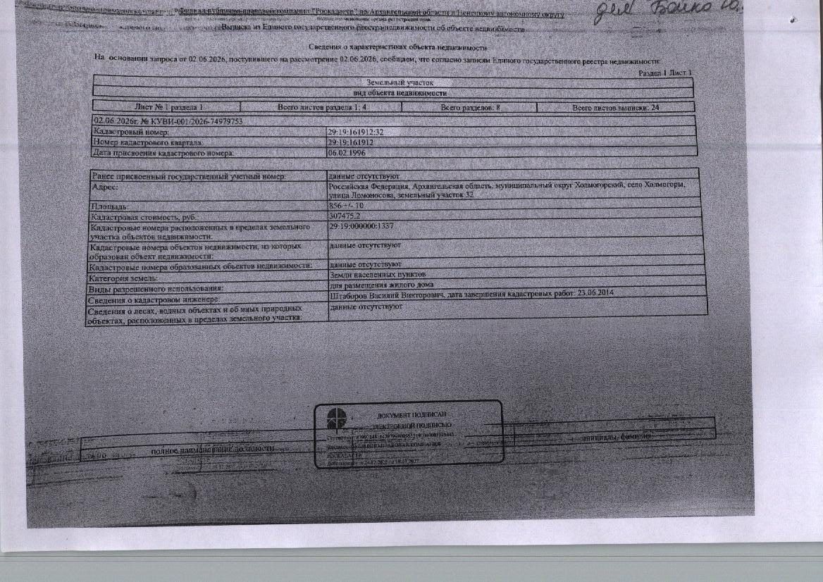 Участок 8,56 сот. под жилую застройку