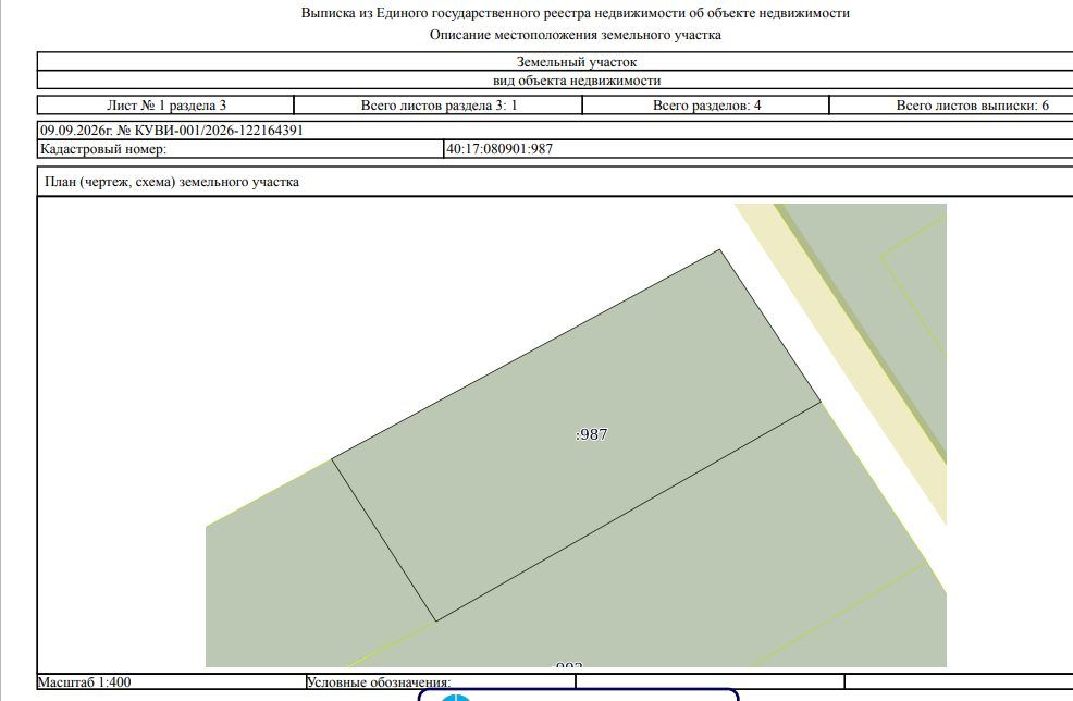 Продажа участка 8,05 сот. под ЛПХ — Калужская область