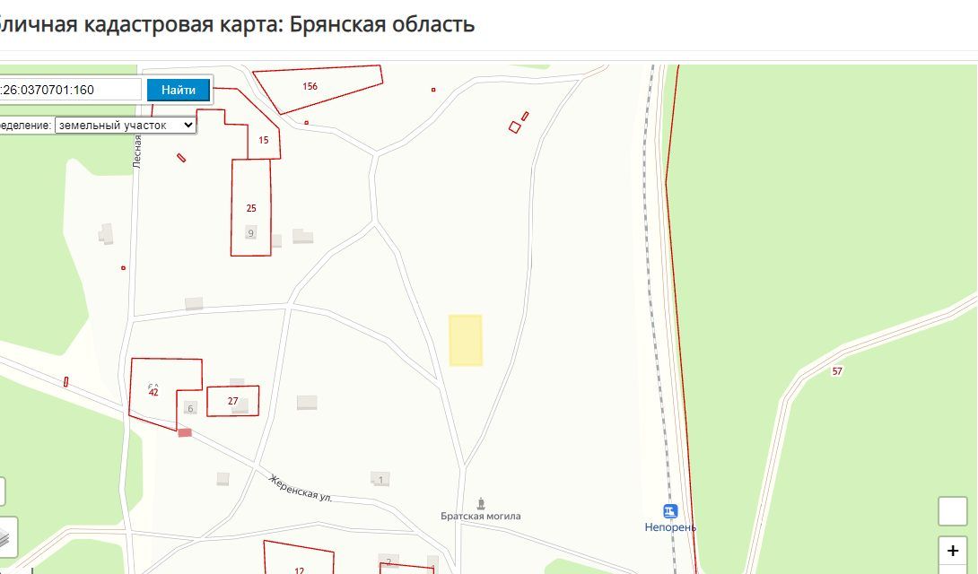 Продажа участка 10 сот. под ЛПХ — Брянская область