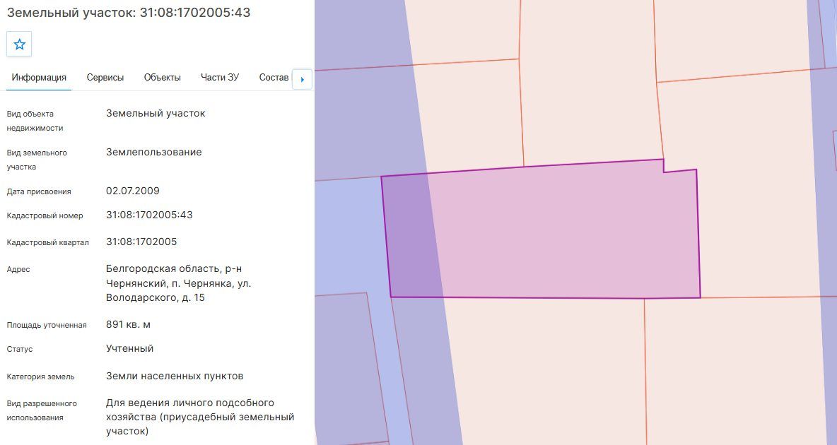 Аренда участка 8,91 сот. под ЛПХ — Белгородская область