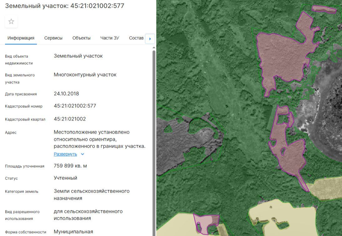 Аренда участка 75,99 га под сельхоз — обл. Курганская
