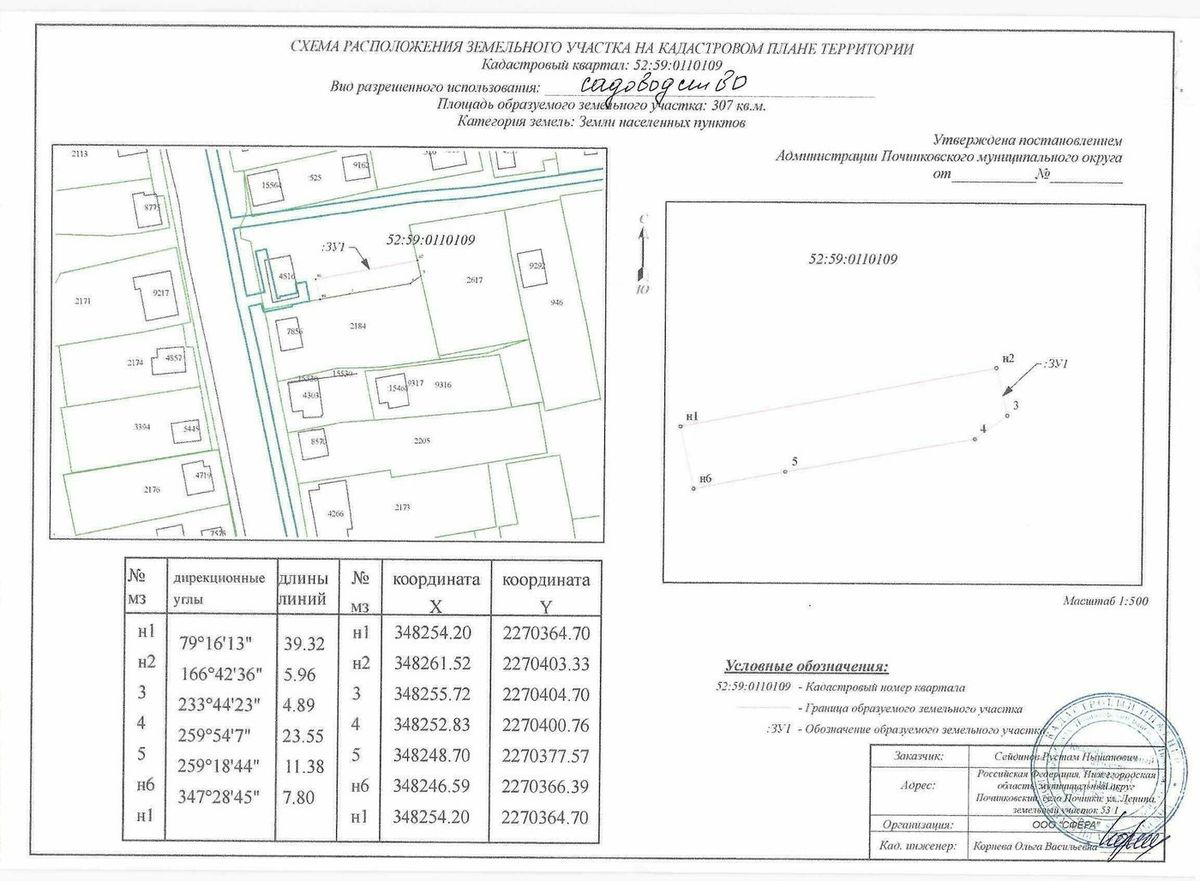 Продажа участка 3,07 сот. под садоводство