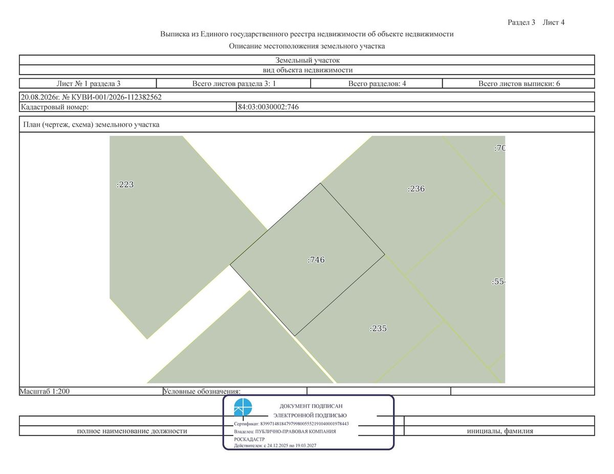 Аренда участка 1 сот. под стоянку транспорта (0030002:746)
