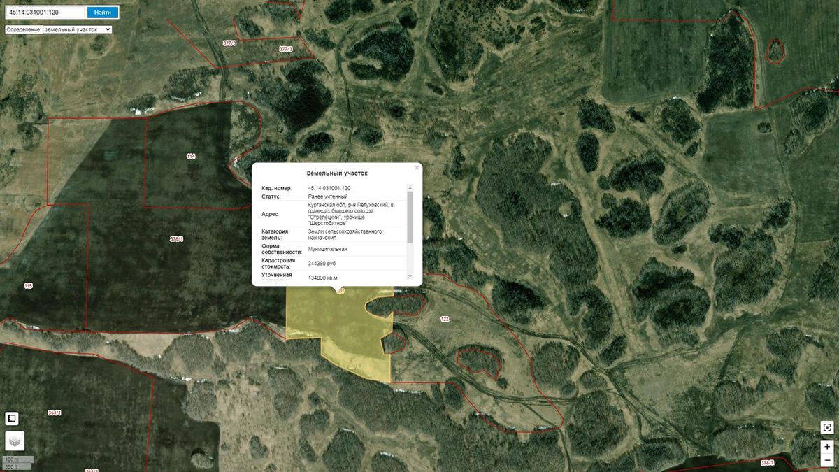 Аренда участка 13,4 га под сельхоз — Курганская область