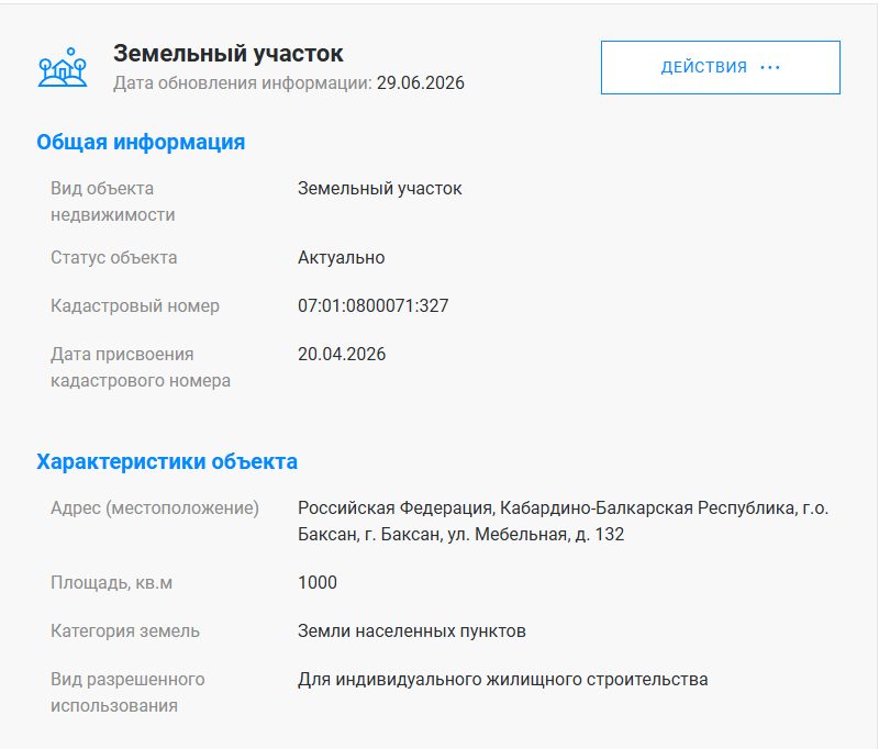 Аренда участка 10 сот. под ИЖС — респ. Кабардино-Балкар