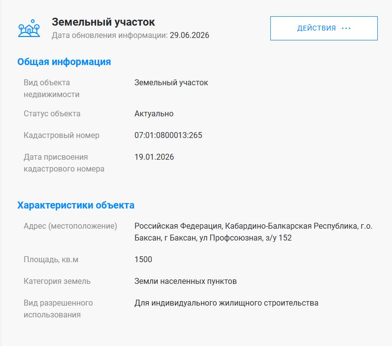 Аренда участка 15 сот. под ИЖС — респ. Кабардино-Балкар