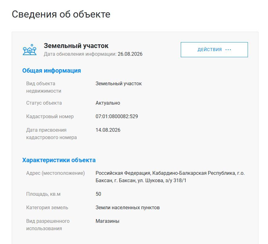 Аренда участка 0,5 сот. под магазин