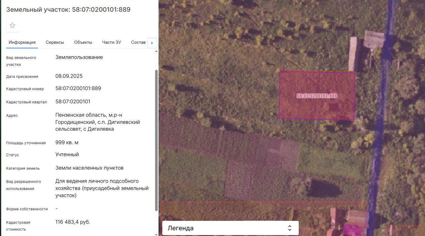 Продажа участка 9,99 сот. под ЛПХ — Пензенская область