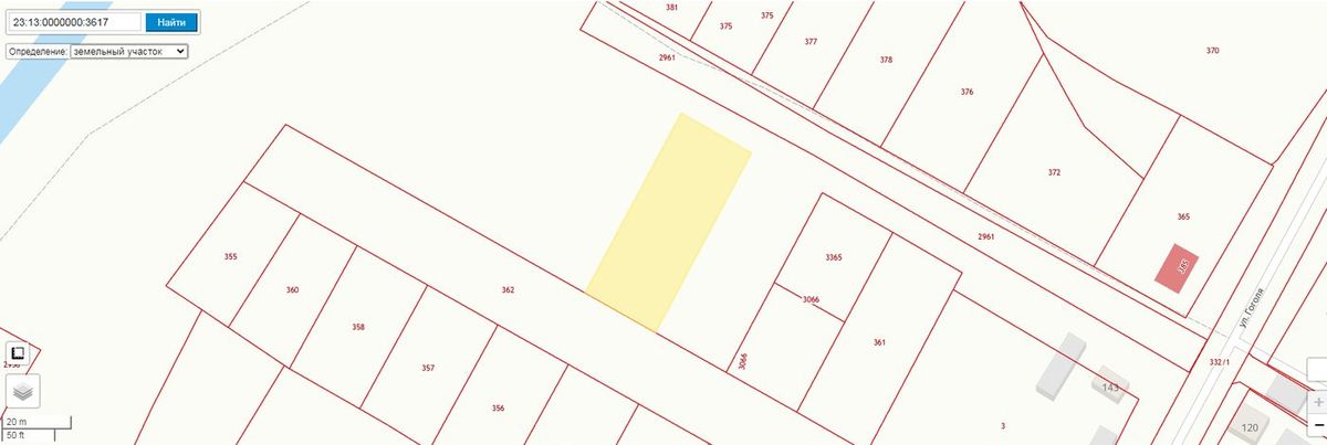 Аренда участка 13,36 сот. под жилую застройку