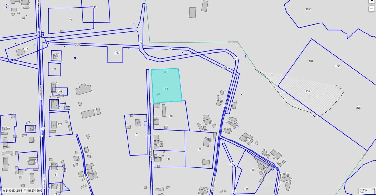 Аренда участка 35,93 сот. под жилую застройку
