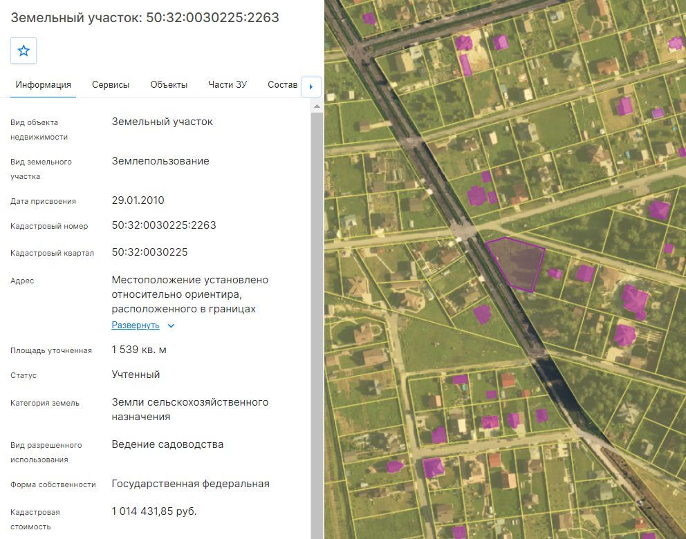 Аренда участка 15,39 сот. под садоводство