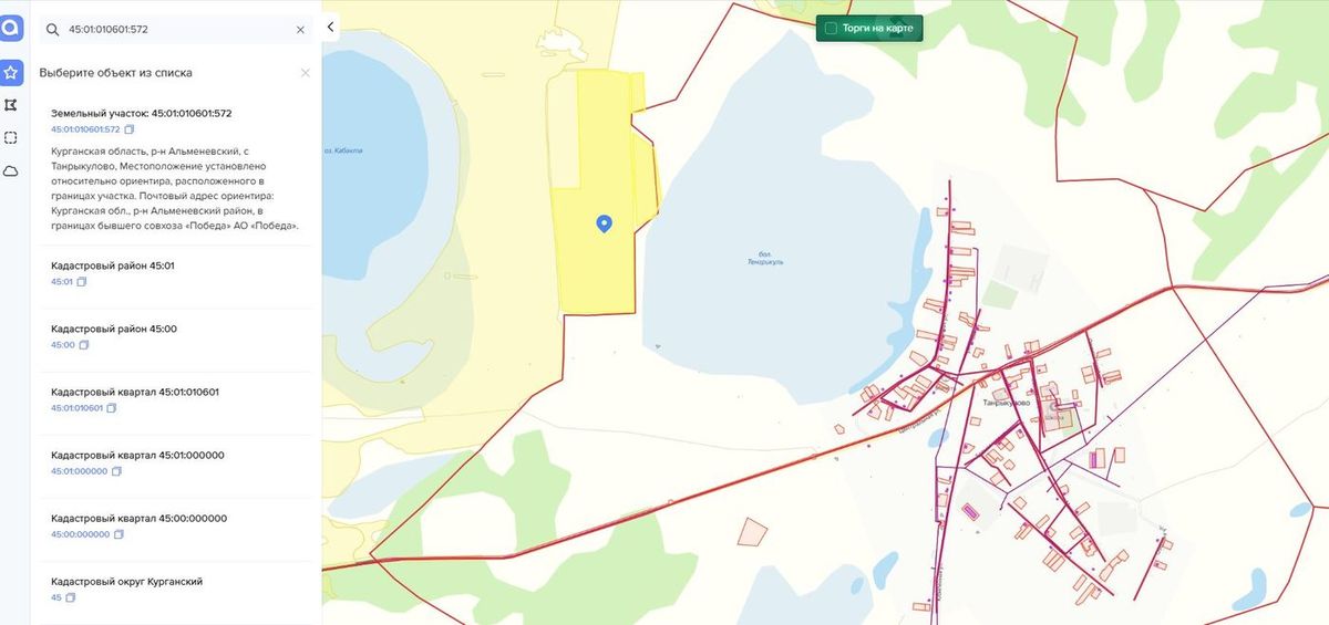 Аренда участка 45,3 га под сельхоз — Курганская область