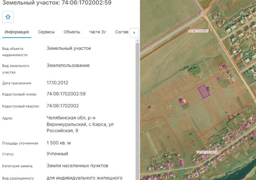 Аренда участка 15 сот. под ИЖС — Челябинская область (1702002:59)
