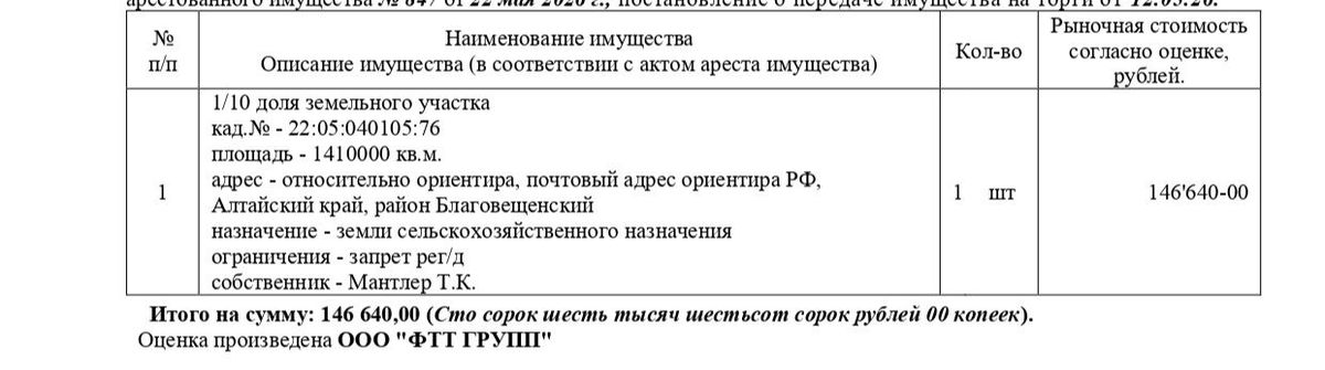 Аренда участка 141 га под сельхоз — Алтайский край