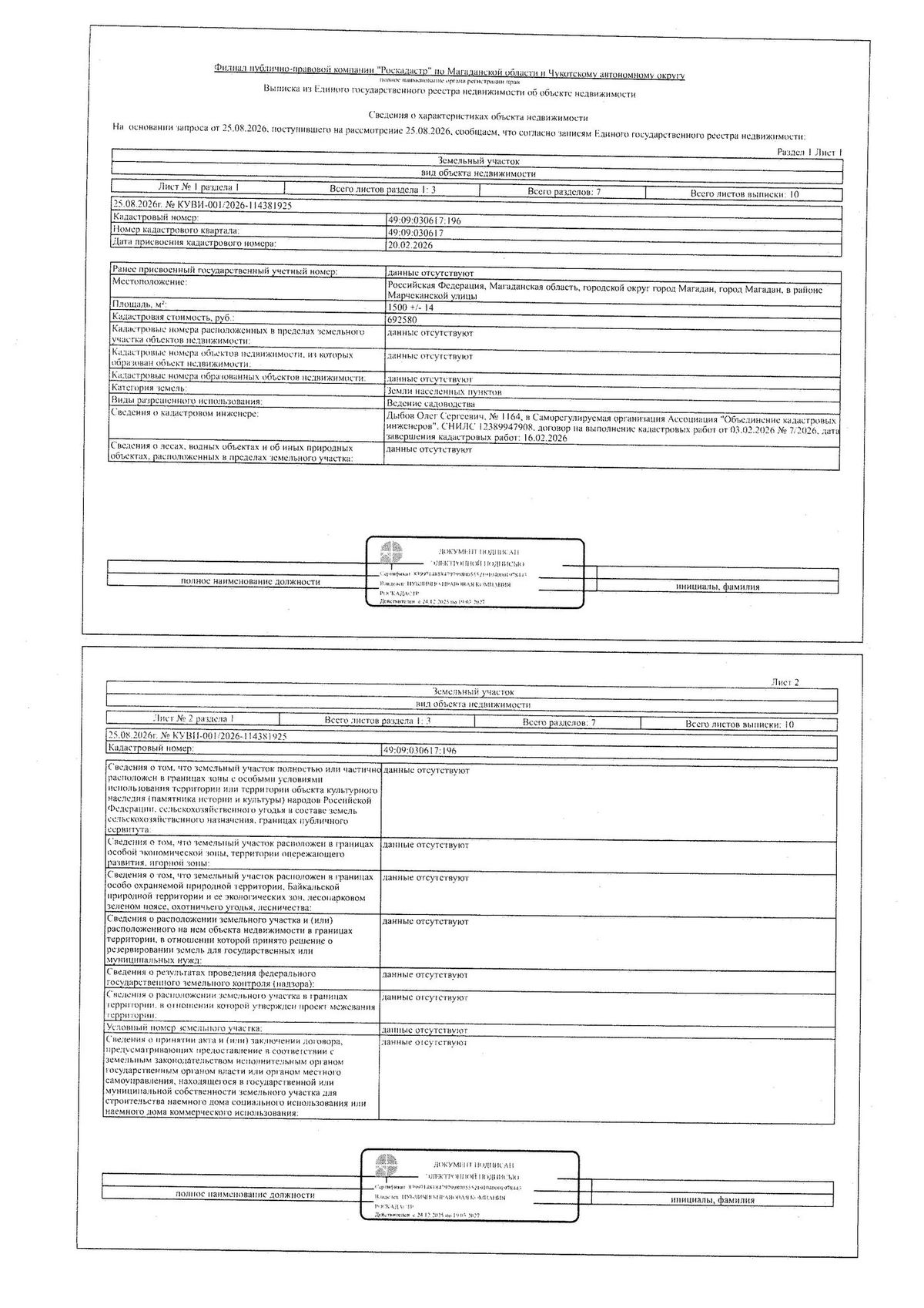 Продажа участка 15 сот. под садоводство (030617:196)