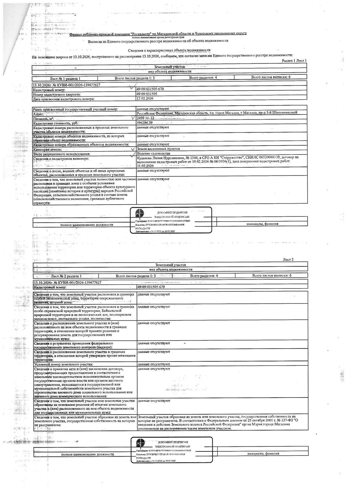 Аренда участка 24,99 сот. под садоводство