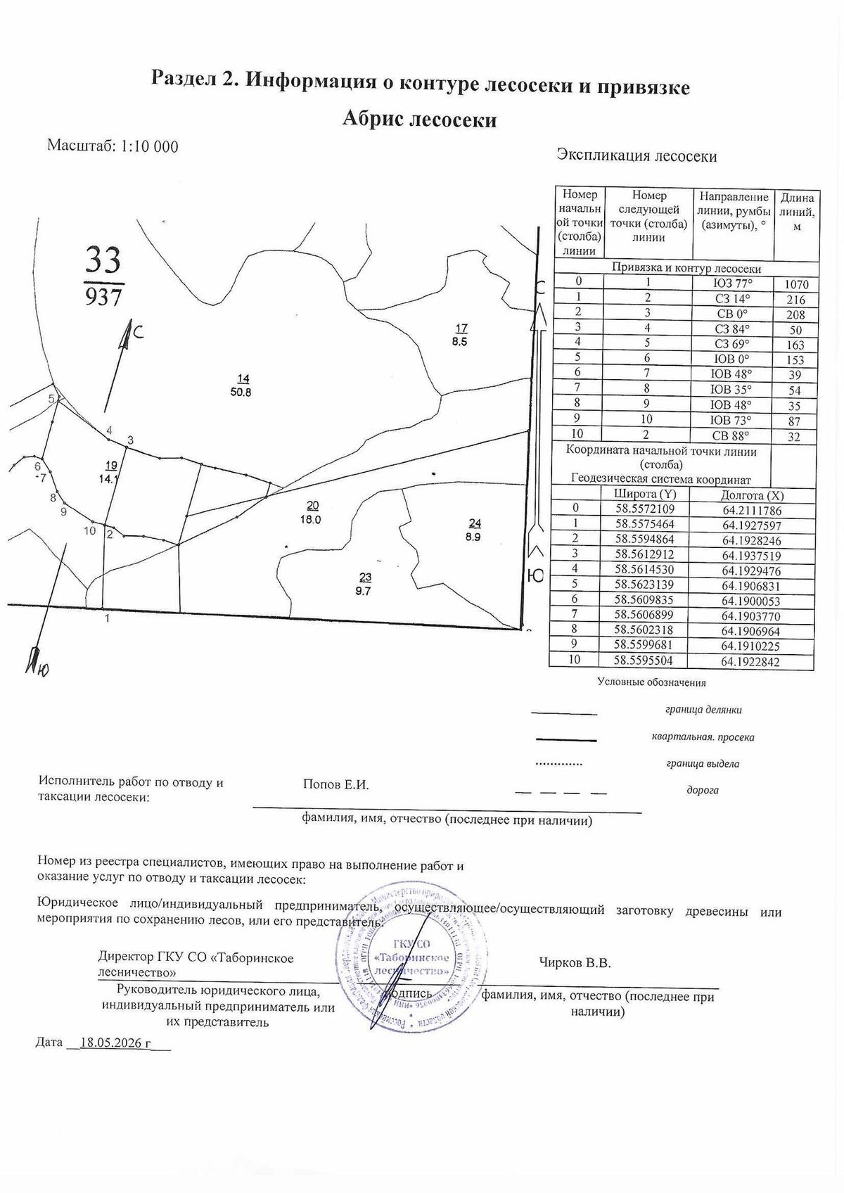 Аренда участка 4 га под заготовку древесины, лот 10