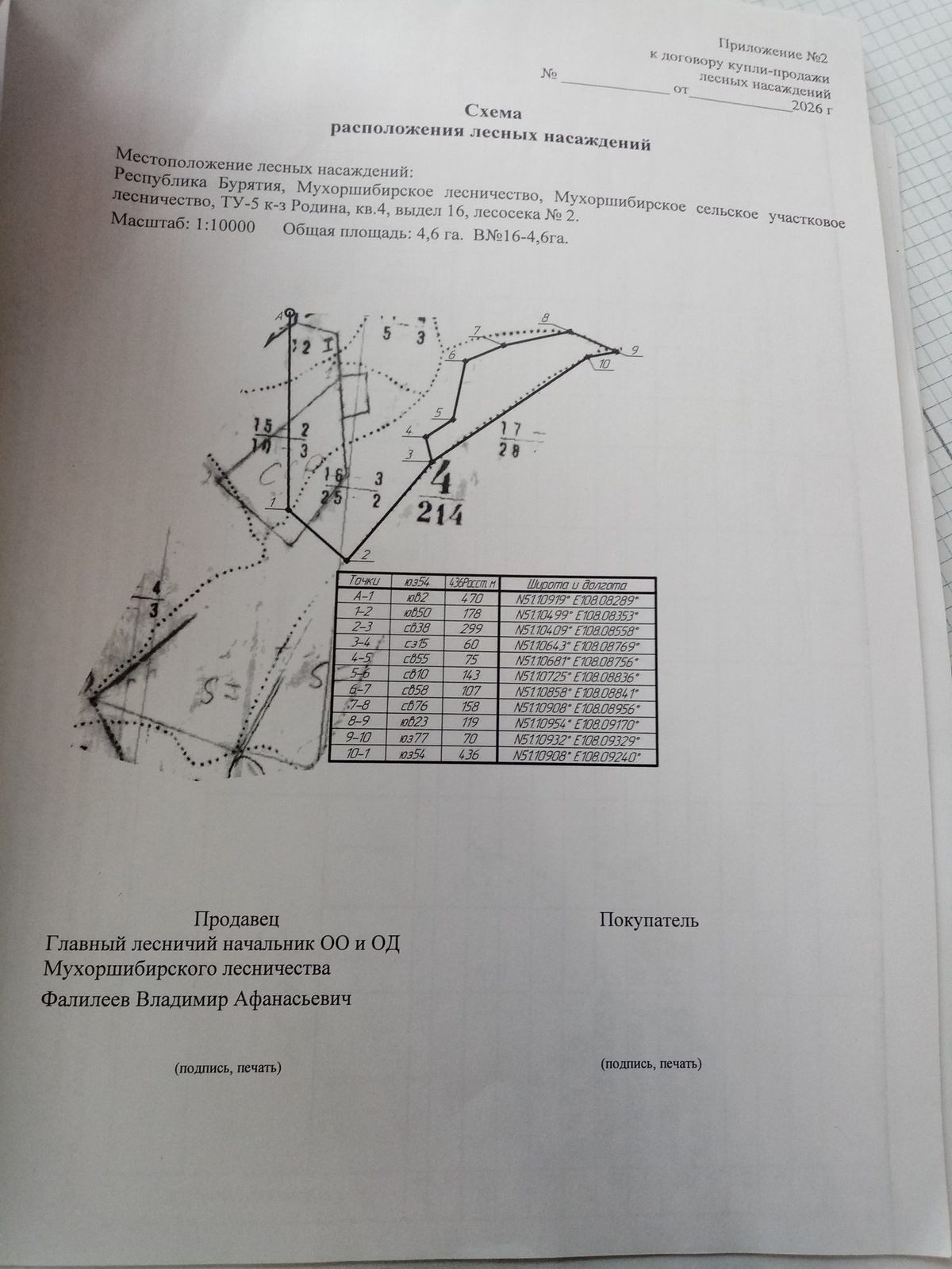Продажа участка 4,6 га под заготовку древесины, лот 8