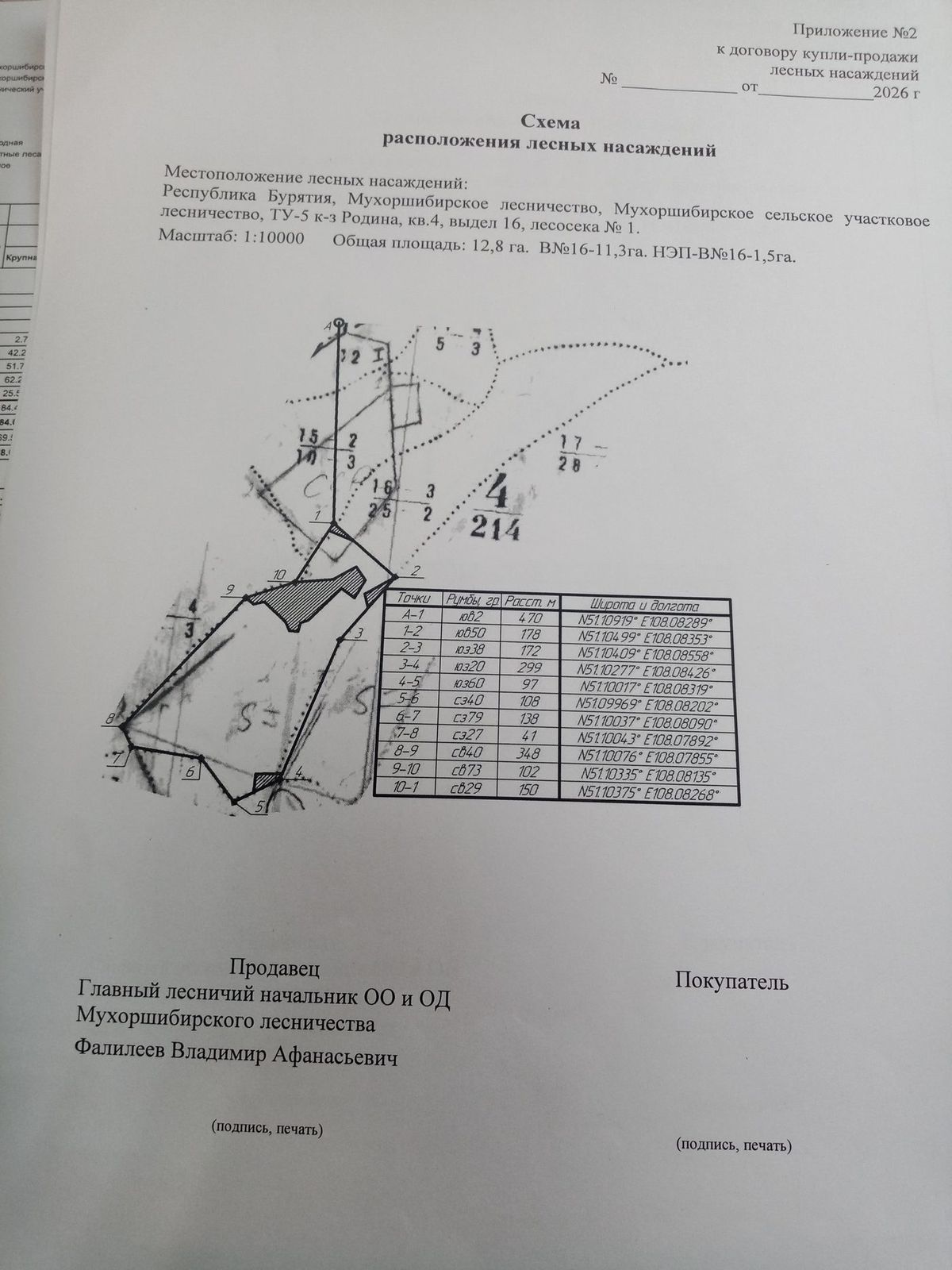 Продажа участка 12,8 га под заготовку древесины