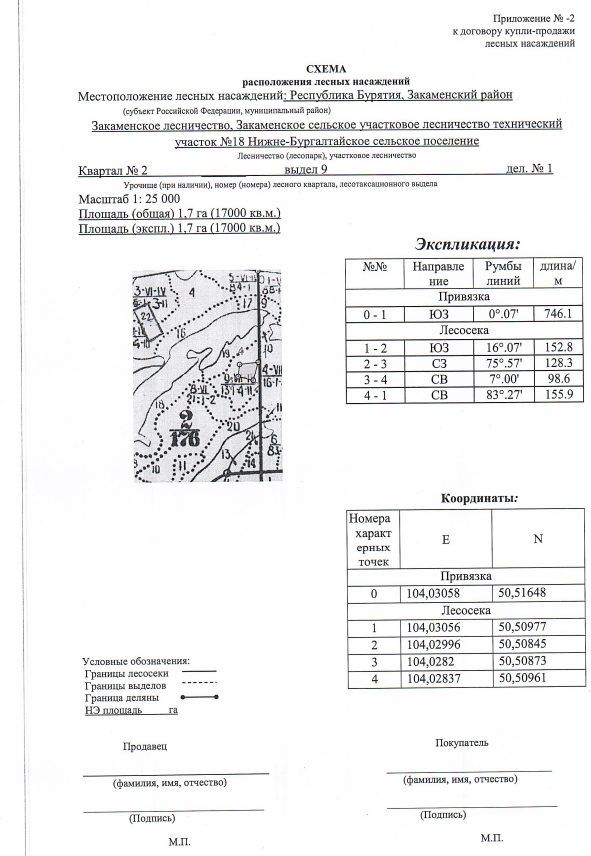 Продажа участка 1,7 га под заготовку древесины