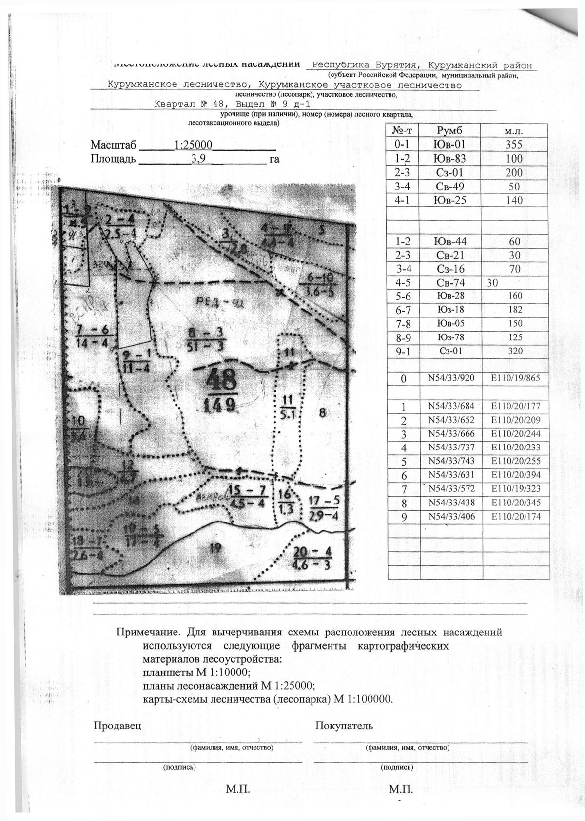 Продажа участка 3,9 га под заготовку древесины