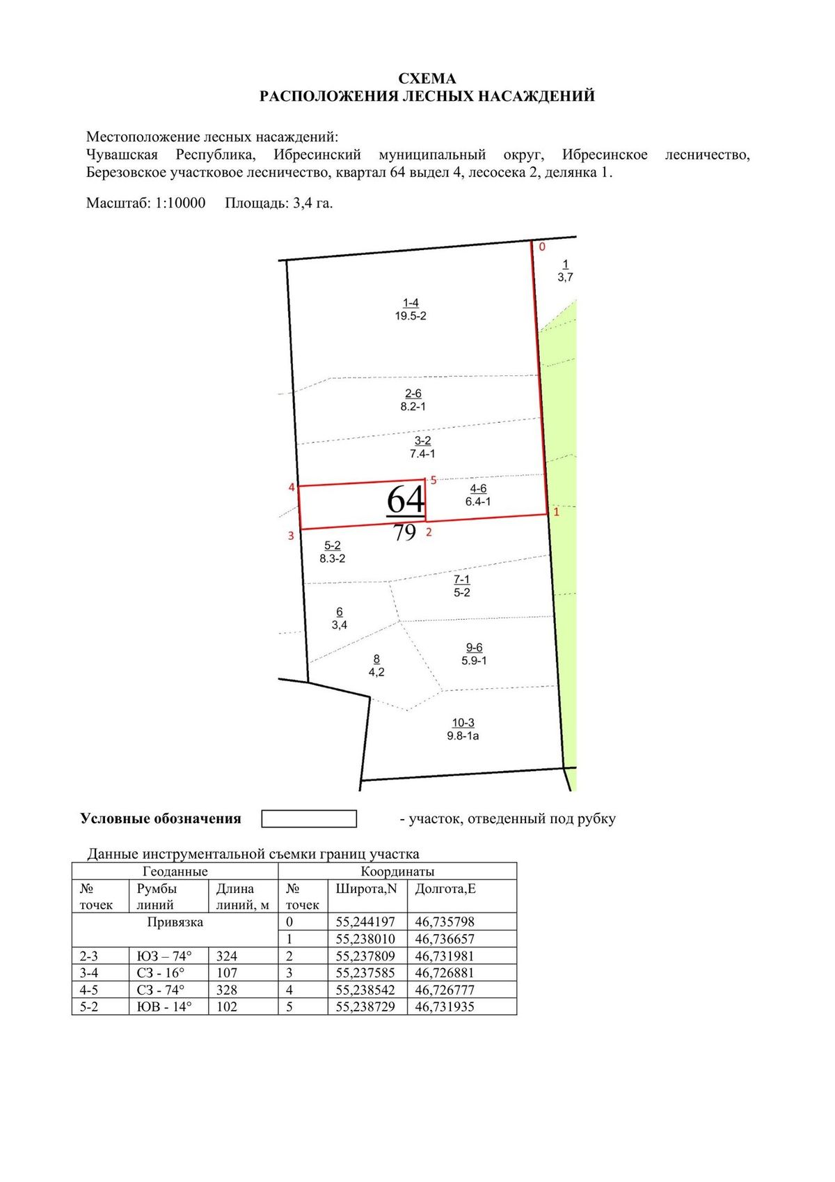 Продажа участка 3,4 га под заготовку древесины