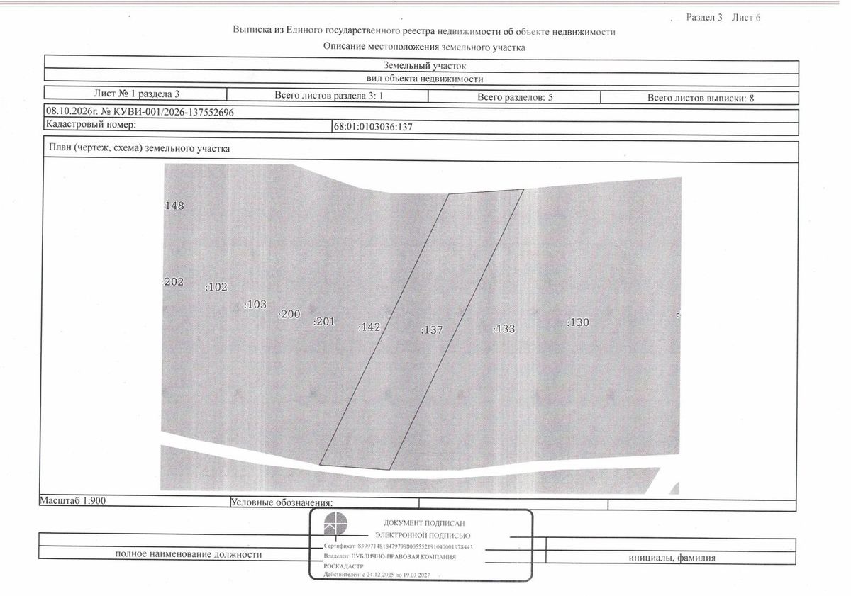 Продажа участка 20 сот. под ЛПХ — Тамбовская область