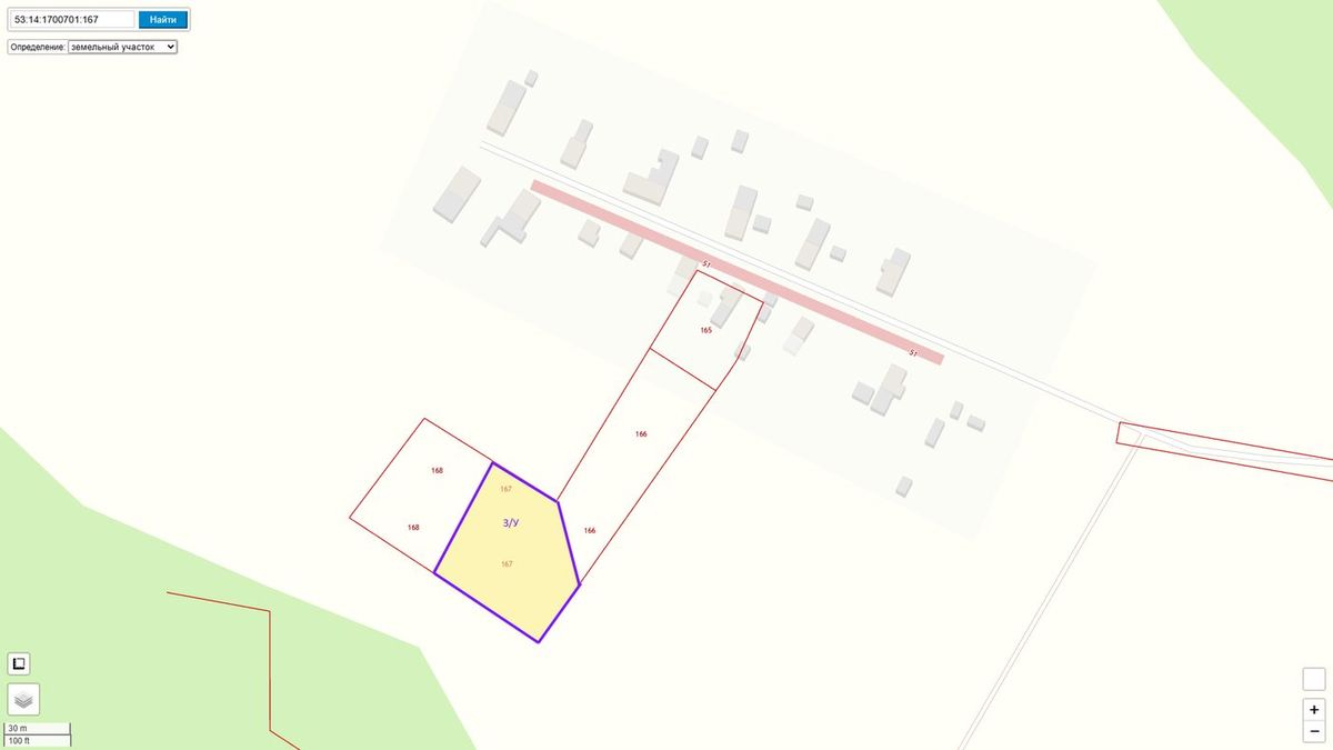 Продажа участка 30 сот. под ЛПХ — Новгородская область (1700701:167)