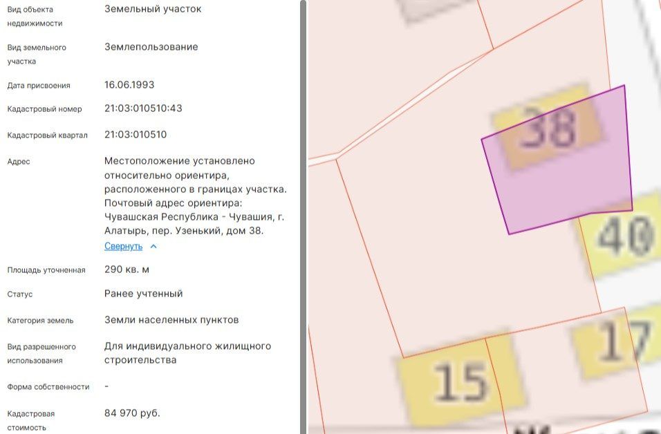 Аренда участка 2,9 сот. под ИЖС — Чувашская Республика