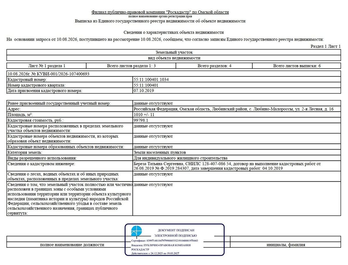 Аренда участка 10,1 сот. под ИЖС — Омская область