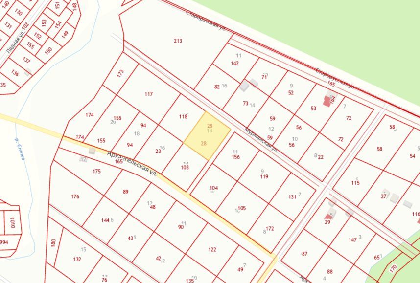 Аренда участка 20 сот. под ИЖС — Новгородская область (0201908:28)