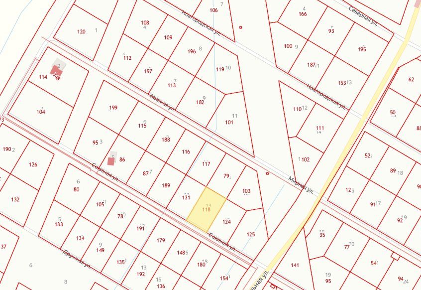 Аренда участка 15 сот. под ИЖС — Новгородская область, лот 23