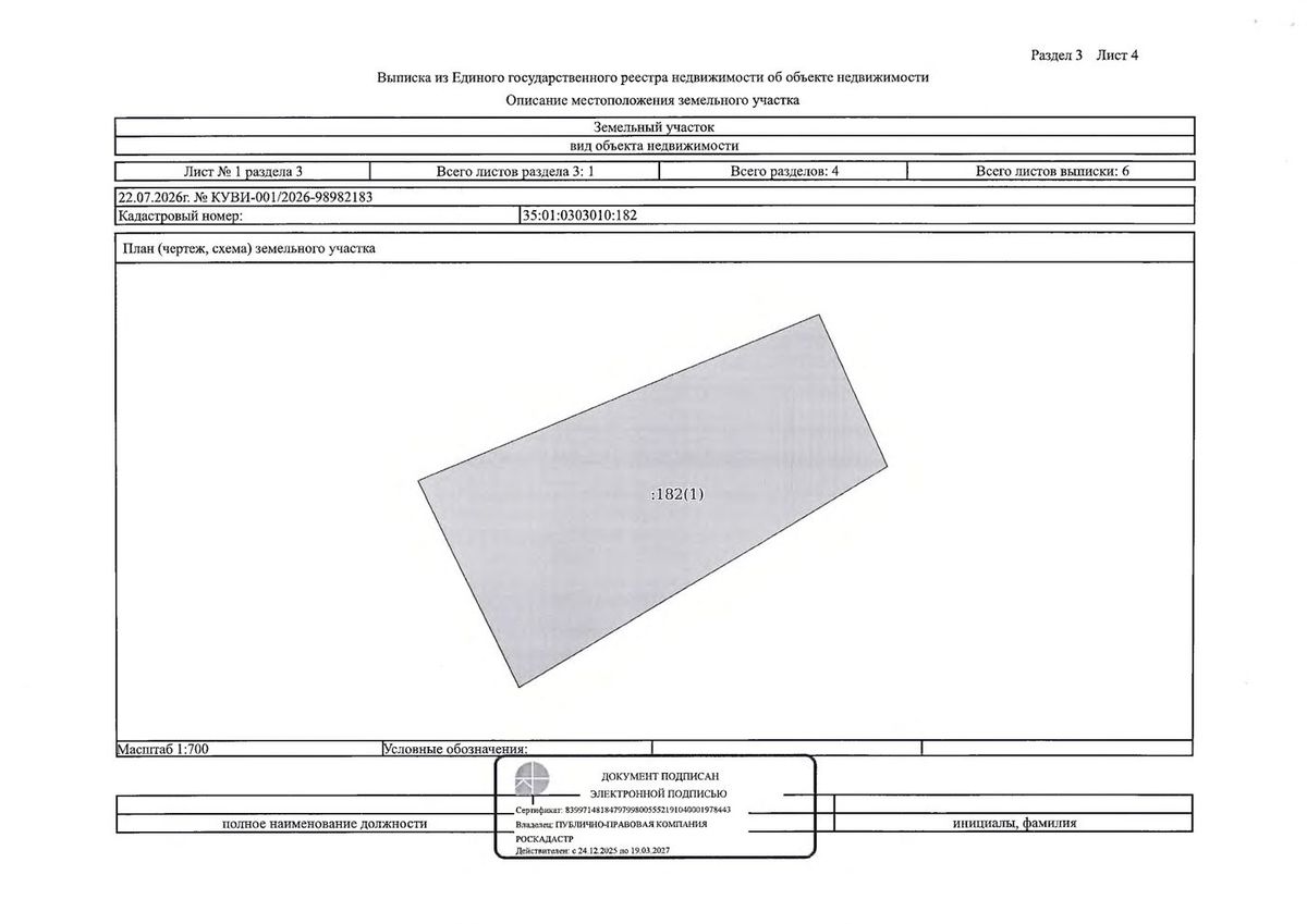 Аренда участка 25,3 сот. под ИЖС — Вологодская область