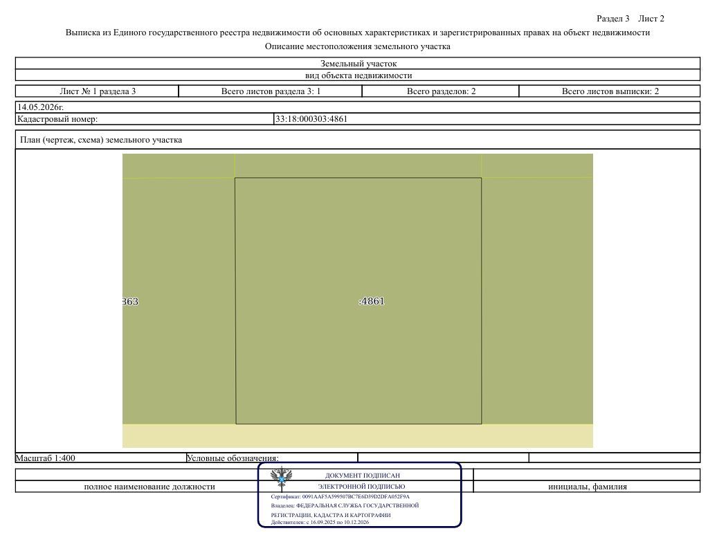 Продажа участка 14,57 сот. под ИЖС — обл. Владимирская