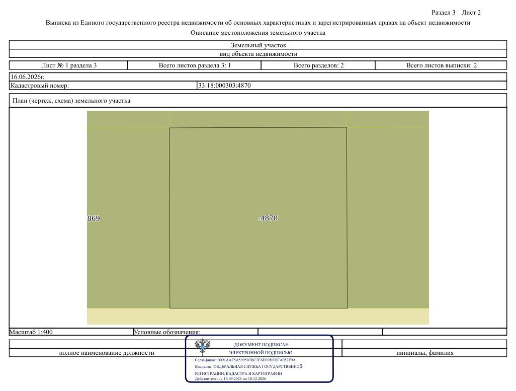 Продажа участка 14,58 сот. под ИЖС — обл. Владимирская, лот 5