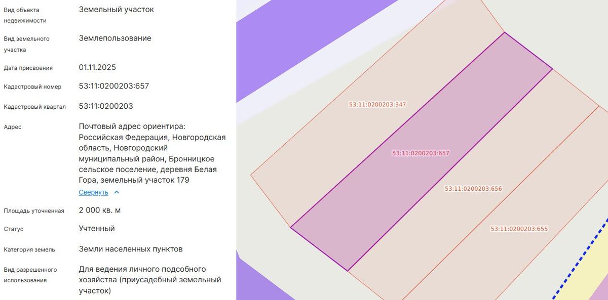 Продажа участка 20 сот. под ЛПХ — Новгородская область