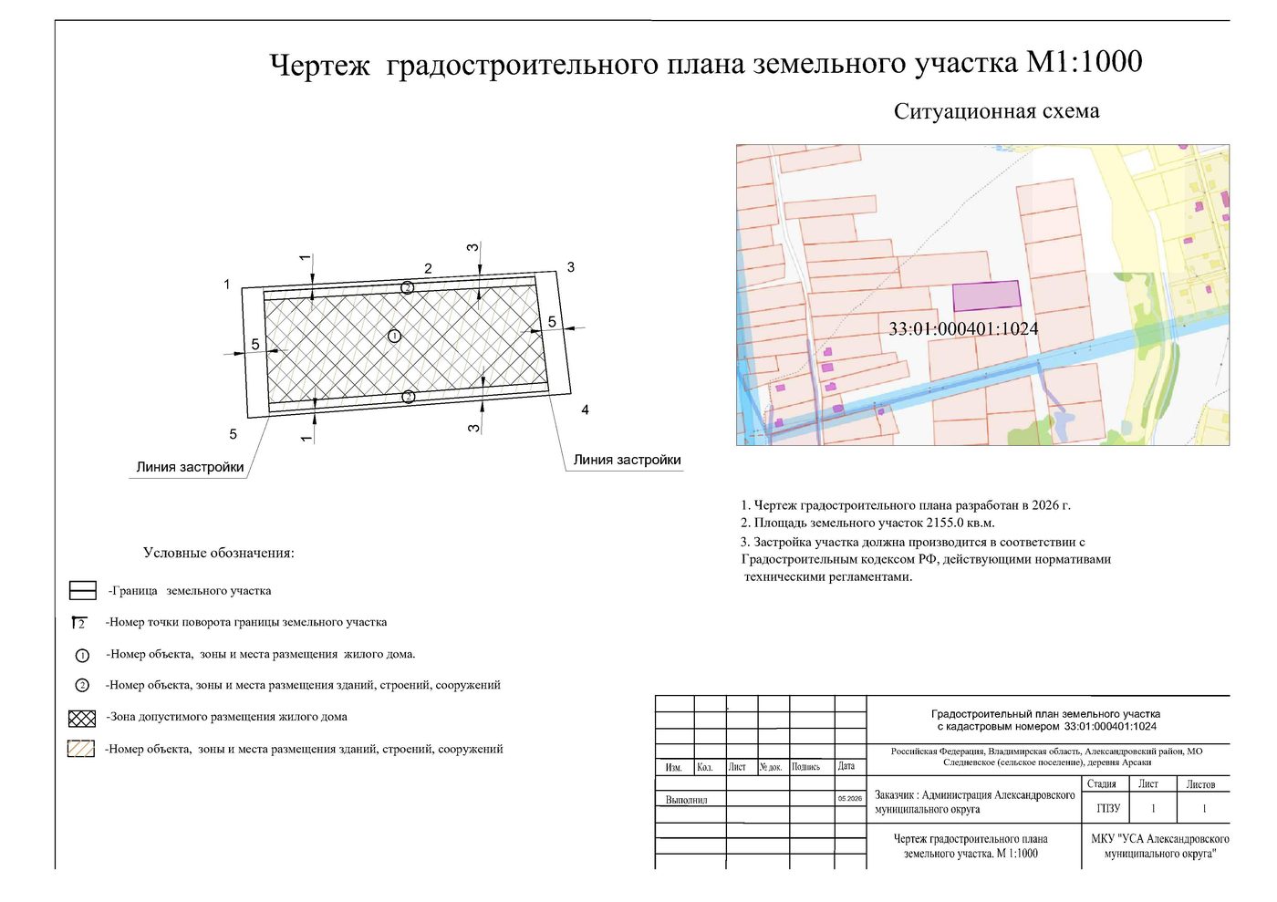 Аренда участка 21,55 сот. под ЛПХ — обл. Владимирская